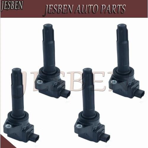 4PCS 30520-55A-005 FK0445 Ignition Coil Fit For Honda Fit 4 1.2 1.3 1.4 CITY 1.5L CR-V 3 FR-V Civic 1.3L 1.8L 2.0L 2005-2020