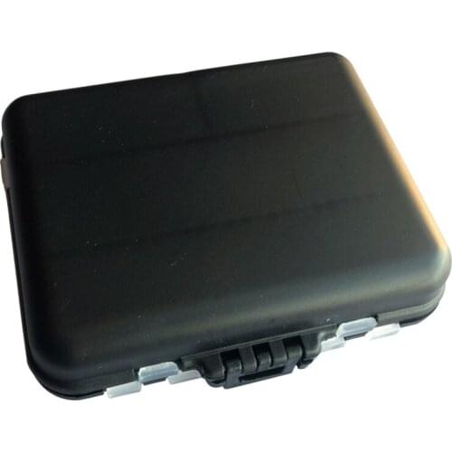 Fishing Tackle Box Black Double Layer Hard Plastic Fishing Gear Fishing Gear Waterproof Fishing Hook Supplies Tool Storage Box