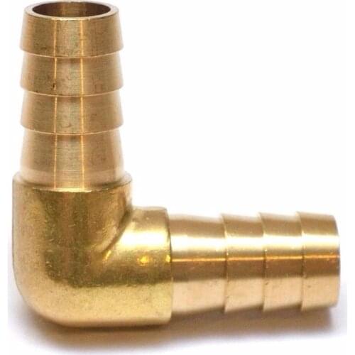 2pcs Hose Barb Elbow 90 Degree Brass Fitting For Fuel/ Air/ Water,/Gas, Oil