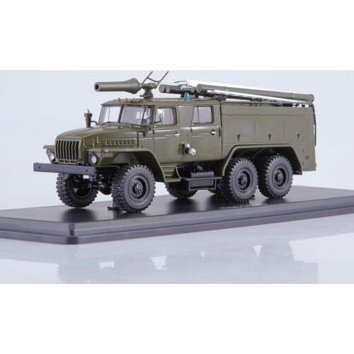 NEW Start Scale Models 1/43 Military Fire Engine PM-102B AC-40 URAL-43202 Diecast fire Truck Army SSM1233