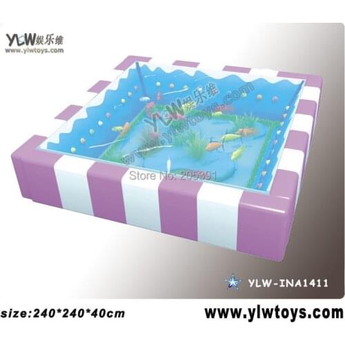 Glass fiber reinforced plastics water bed for kids,amusement indoor playground equipment,Children playground toy YLW-INA1867