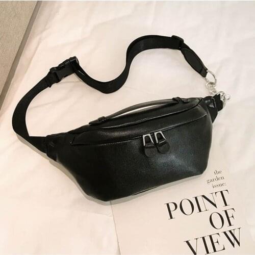 Waist Bags For Women 2020 Chest Bag Pu Leather Fanny Packs Casual Shoulder Bags Fashion Waist Pack Female Crossbody Purse #25