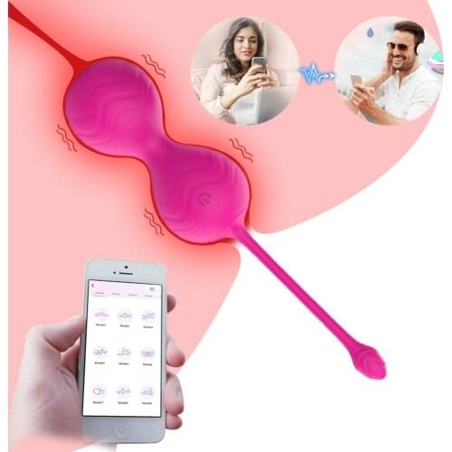 App Wireless Control Kegel ball 10-modes Vibration Vagina Tightening Ball Female Masturbator Vagina Clitoral Stimulator Sex Toys