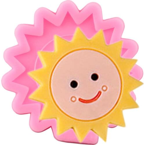 Sun Smile Face Silicone Molds Baby Birthday Cupcake Topper Fondant Cake Decorating Tools Cookie Candy Chocolate Gumpaste Moulds