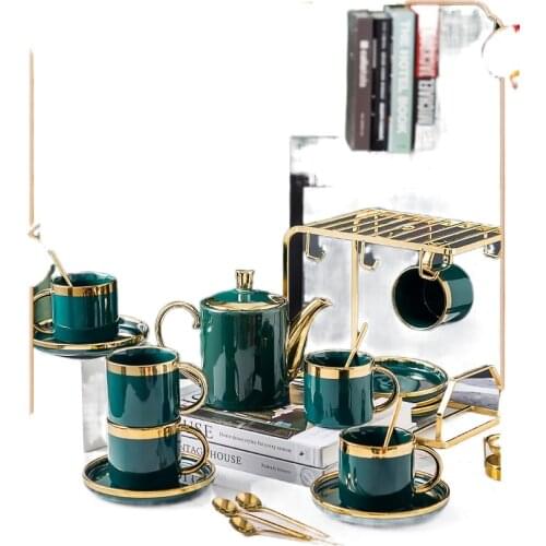 Light Luxury Nordic High-End Coffee Cup European-Style Small Luxury Afternoon Tea Set Home Set Small Exquisite High-End