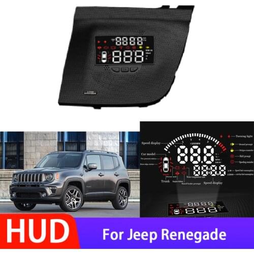 High Quality Car Head Up Display HUD For Jeep Renegade Electronic Accessories Safe Driving Screen Alarm System