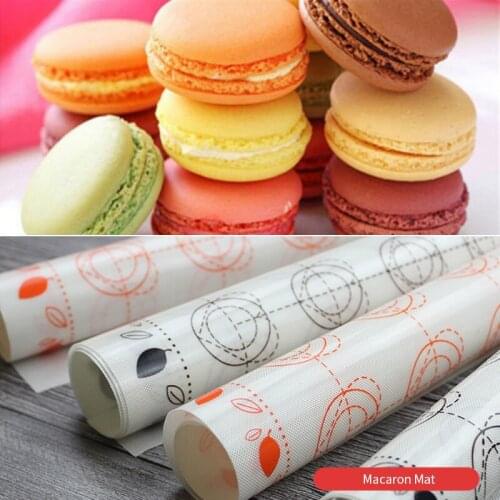 1pc Silicone Non Stick Macaron Baking Mat Bakeware Oven Kneading Dough Pastry Cake Sheet Dough Roll Mats Pad Cake Making Tools