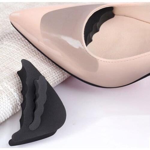1 Pair Anti-Pain Cushion Foot Forefoot Half Meter Shoes Pad Top Plug Pointed Round Shoe Inserts Insoles Toe Shoes Accessories