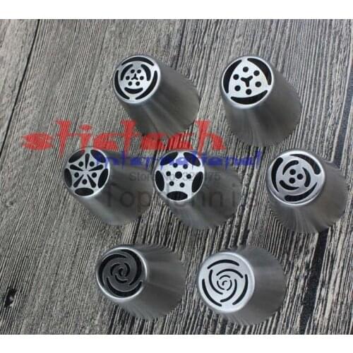 By dhl or ems 20 sets Russian Tulip Nozzles Stainless Steel Icing Piping Nozzles Cakes Cupcakes Pastry DIY Cake Decorating Tips