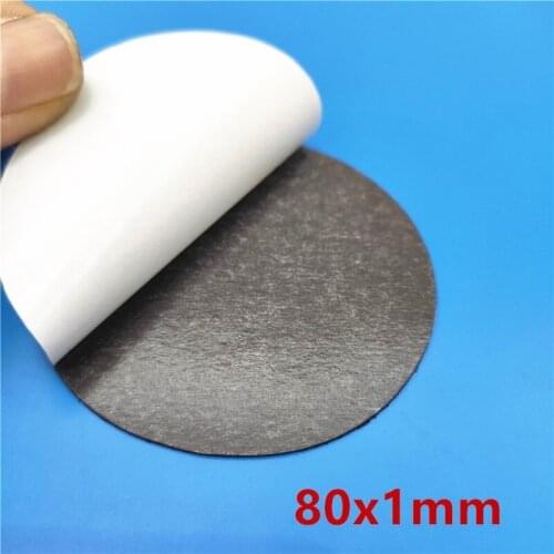 80x1 Round Magnetic Refrigerator Sticker Fit Glass Cabochon Fridge Magnet DIY Refrigerator Magnet Blackboard Sticker 80mm x 1mm