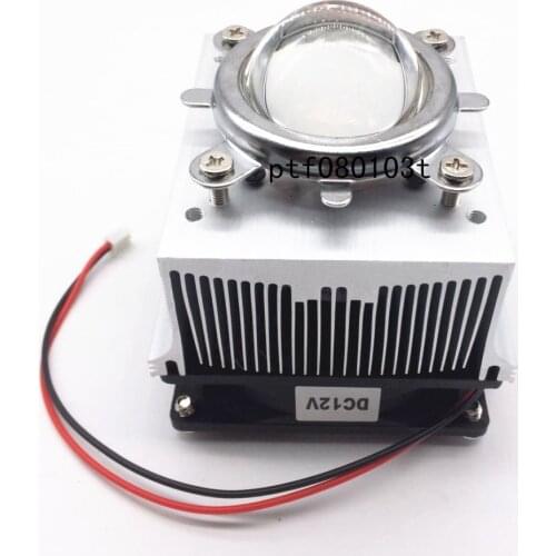 20-100W LED Aluminium Heat Sink Cooling Fan+ Reflector Bracket+44mm Lens 60-80degree