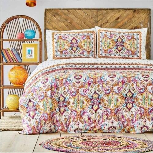 Authentic duvet cover 2021 pattern duvet cover Tasya Double Double Quilt Cover Pillow Set
