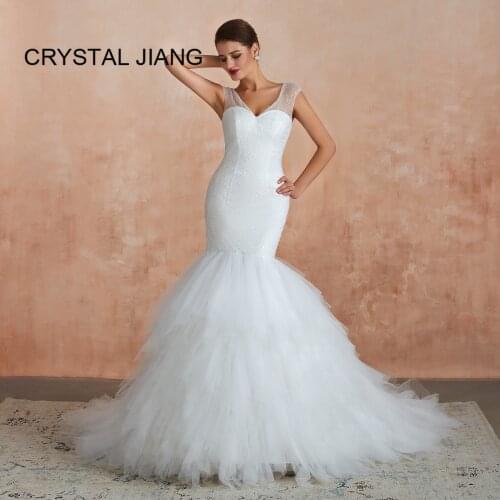 CRYSTAL JIANG Wedding Dresses With A Train