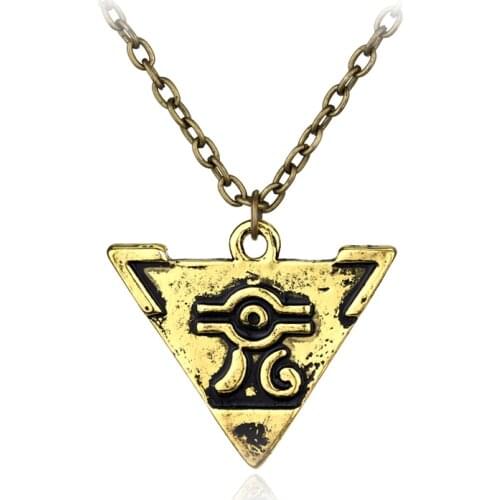Dongsheng Vintage Game Anime Jewelry Yu-Gi-Oh YGO Millenium Puzzle YuGiOh Yugi Millennium Pendant Necklace For Men Women