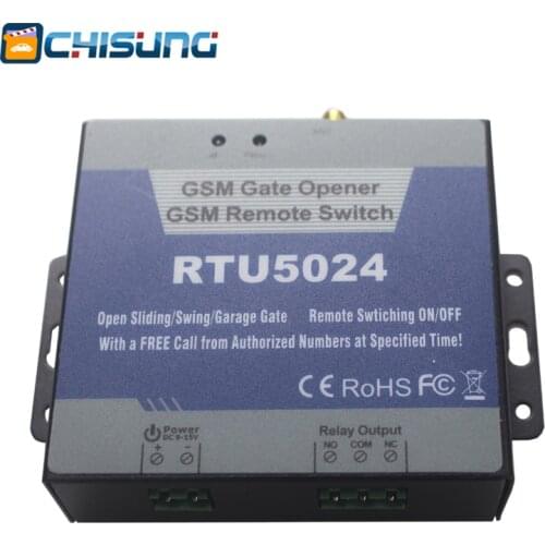 GSM Garage Swing sliding Gate door Opener Relay Switch Remote Access Control Wireless Door Opener server controller RTU5024