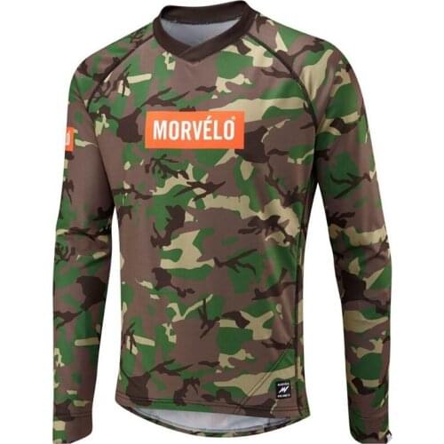 Morvelo Camouflage Downhill bike jersey MTB MX Jersey Motocross gear long sleeve offroad cyclocross clothing Maglia ciclismo
