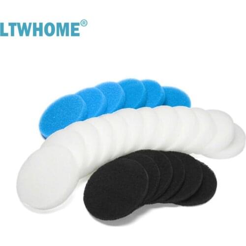 LTWHOME Value Pack of Carbon Filter, Coarse Filter and Fine Filter Pads Set Suitable for Eheim Classic 2217 / 600 2616175