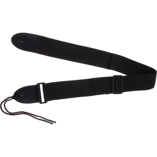 Nylon Adjustable Acoustic Guitar Strap Bass Belt Musical Instrument Accessory 112cm Black