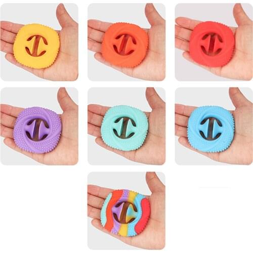 New Anti-stress snapperz Finger Hand Grip Anti-anxiety Silicone Fidget Squeeze snapperz Stress Reliever Extrusion Sensory Toy
