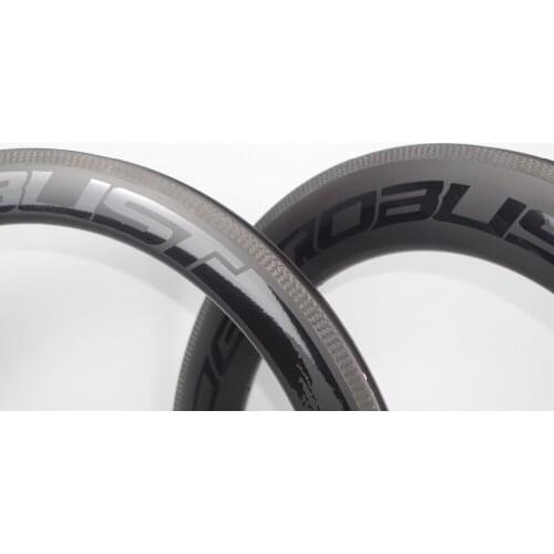 R6088R 700C Combo Front 60mm Rear 88mm TUBULAR Road Bike Carbon Wheel Rims UD MATTE with 3k twill brake track