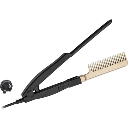 Hair Straightener Comb Electric Hot Comb Brush Security Portable UK Plug
