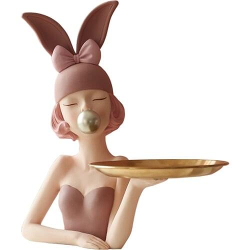 Creative modern girls gateway key to receive decoration living room jewelry tray home decoration best friend wedding gift