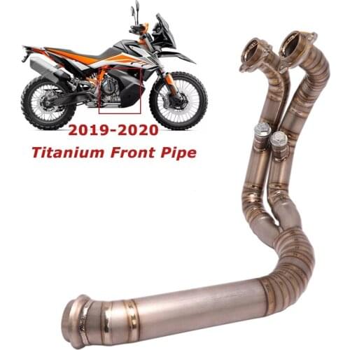 For KTM 790 Adventure 2019 2020 R Rally Titanium Motorcycle System Exhaust Front Header Link Pipe