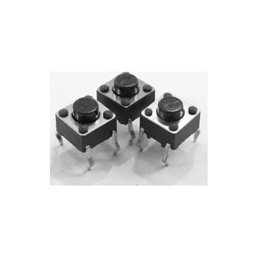 100 Pcs 6x6x4.5mm Panel PCB Momentary Tactile Tact Push Button Switch 4 Pin DIP Diy RC Toy Kit Electroincs Develop Learing Part