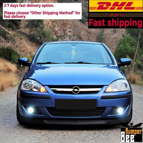 OPEL VAUXHALL CORSA C Astra H LIP FRONT SPOILER BUMPER LIP Euro Spoiler Lip Universal 2 pcs Body Kit