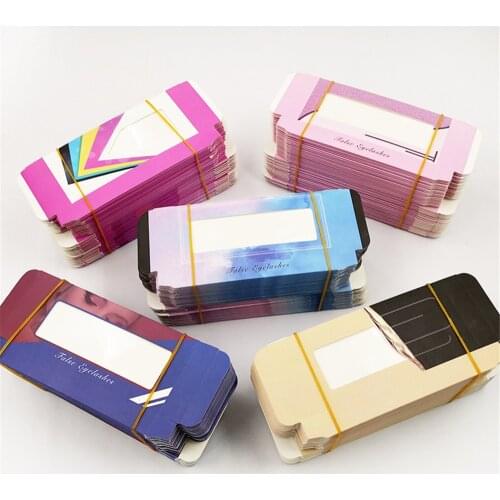 50PCS Eyelash Box Bulk Eyelashes Package Wholesale Lash Boxes Packaging Eyelash Packaging Box Bulk False Eyelash Boxes Wholesale
