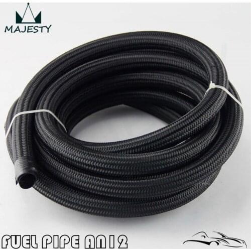 5M STAINLESS STEEL/NYLON BRAIDED 15KPSI AN12 12-AN OIL/FUEL LINE/HOSE 5METER 16feet