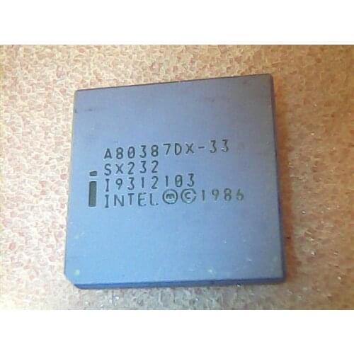A80387DX-33 Antique cpu collection testimony of history antique computer accessories