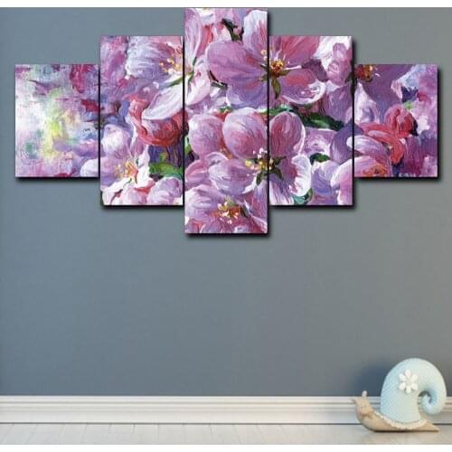 Diamond Painting Watercolor Flowers Full Round Drill 5D 5 Pcs Cross Stitch Home Decor Wall Art Craft Embroidery Modern Pictures