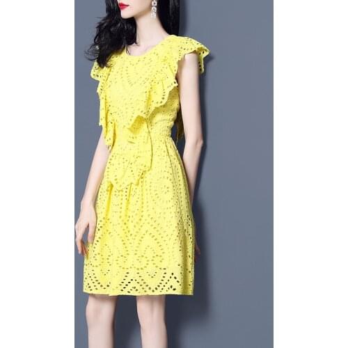 Желтые летние платья Bailansi China At AliExpress