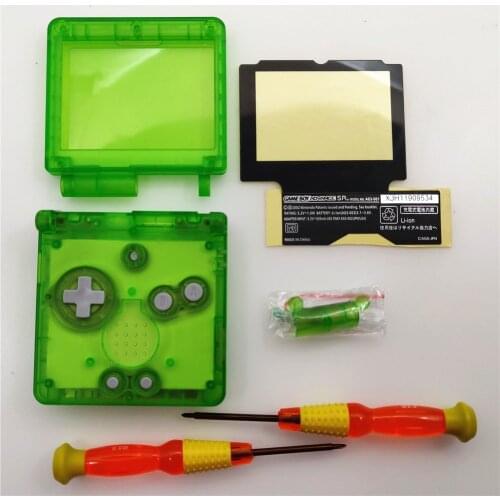 Transparent Green Clear Green Shell Housing Case for Nintendo for GBA SP for Gameboy Advance SP Console