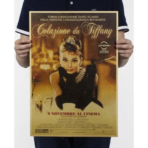 Classic Vintage Poster Old Movie Portrait Characters Posters Room Decor Stickers Wall Art Kraft Paper Wall Stickers