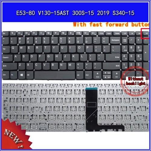 Laptop Keyboard for Lenovo E53-80 V130-15AST 300S-15 2019 S340-15 Notebook Replace Keyboard