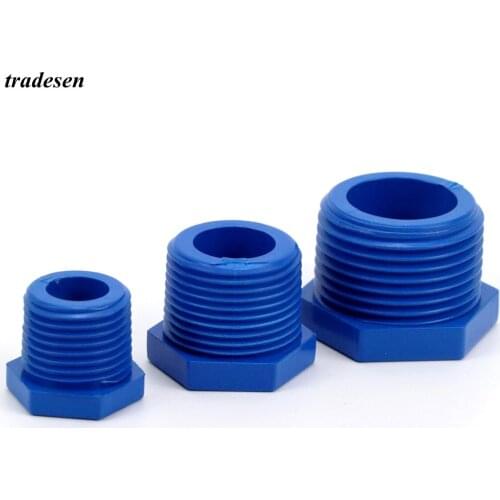 1~10pcs 1/2" 3/4" 1"Male Thread End Plug Joint Garden Home Pipe Fitting Aquarium Fish Tank Water Tube Adapter PVC Pipe Connector