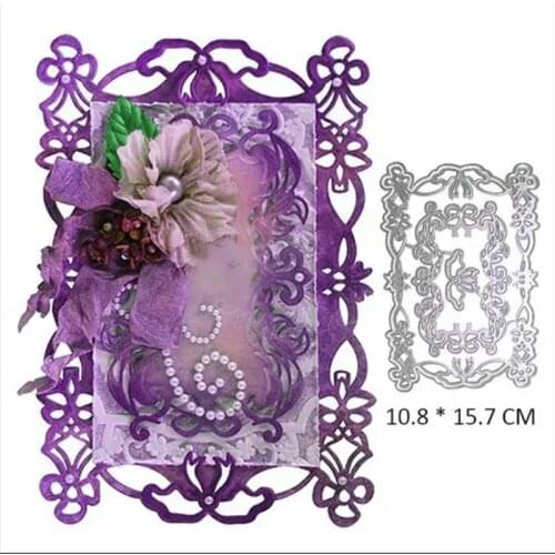 Lace frame background plate decorative metal cutting mold, DIY scrapbook, photo album, relief card, handicraft mold