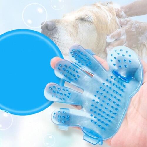 Pet Grooming Bathing Glove for Cats Brush Comb Cat Hackle Pet Deshedding Brush Glove for Animal Dog Pet Hair Gloves for Cat Dog
