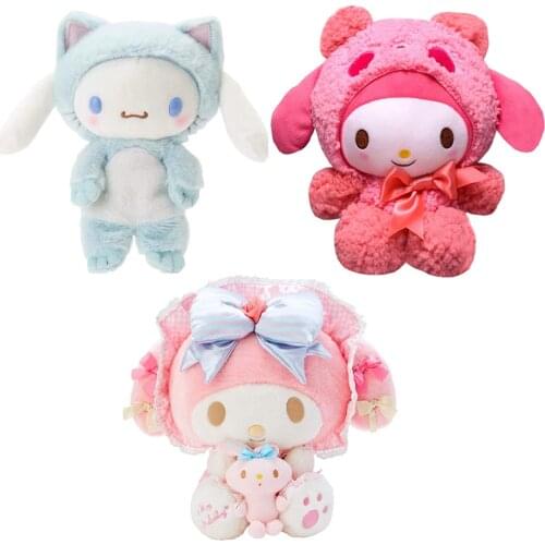 20cm Plush Toys My Melody Strawberry Dog Plush Doll Cartoon Figure Stuffed Dolls Cosplay Cat Plush Toys cinnamoroll Toy for Kids