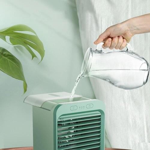 Mini Portable Air Conditioner Humidifier with Water Tank Air Cooler USB 3 Speeds Cooling Fan Air Conditioning for Home Office 5V