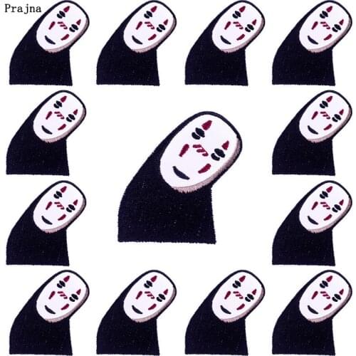 Prajna 10 PCS Spirited Away Patch Cartoon Anime Embroidered Patches For Clothing Cute Caroon Applique Patches On Clothes Badges