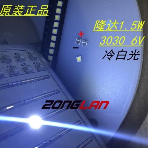 200pcs Lextar GOOD good High Power LED Backlight 1.8 W 3030 6 V Cool white 150-187LM PT30W45 V1 TV Application 3030 6v