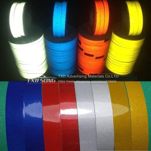 1.5CMx46M Reflective Tape Guarantee 4-6 Years Car Accessories Car Body Film Reflective car sticker for car wrapping decoration