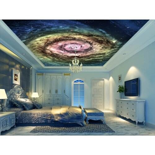 Custom Papel de parede para Sala, the starry cosmos vortex murals for the bedroom KTV bar ceiling wall vinyl Papel de parede