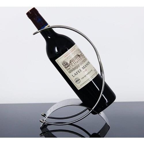 Nordic Wine Rack Stainless Steel Wine Rack Bar Display Stand Decoration Champagne Wine Rack Wine Tray Red Wine Storage Rack