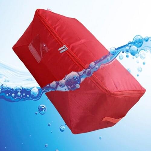 Waterproof Storage Bag Clothes Quilt Closet Sweater Foldable Pouches Pillows Luggage Package Wardrobe Organizer Large Zip Case