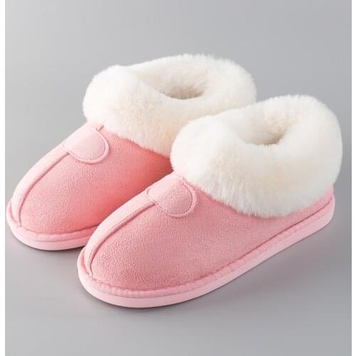 Women Slippers Winter Fur slippers for Women Home shoes Flock Non slip Rubber House shoes Furry Slipper Indoor Size 41 46
