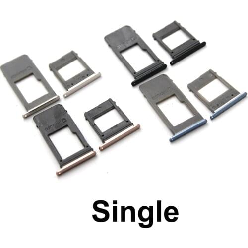 1 set For Samsung Galaxy A5 (2017) A520 A7 A720 Single Sim & Dual Sim SIM Card Tray Sim Slot SD Card Holder Adapter Spare Parts